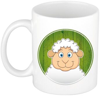 Bellatio Decorations Schaap mok / beker voor kinderen 300 ml
