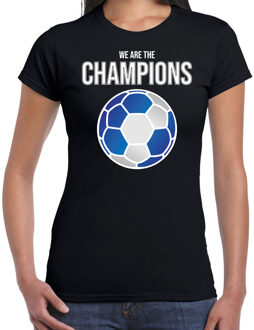Bellatio Decorations Schotland EK/ WK supporter t-shirt - we are the champions met Schotse voetbal - zwart - dames - kleding / shirt L