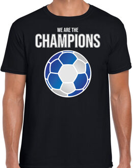 Bellatio Decorations Schotland EK/ WK supporter t-shirt - we are the champions met Schotse voetbal - zwart - heren - kleding / shirt L