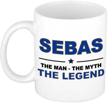 Bellatio Decorations Sebas The man, The myth the legend cadeau koffie mok / thee beker 300 ml