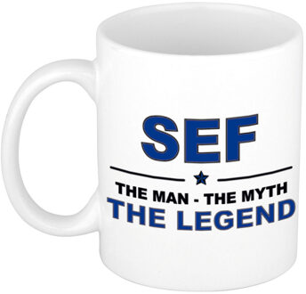 Bellatio Decorations Sef The man, The myth the legend cadeau koffie mok / thee beker 300 ml