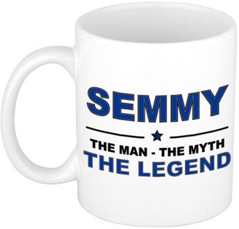 Bellatio Decorations Semmy The man, The myth the legend pensioen cadeau mok/beker 300 ml