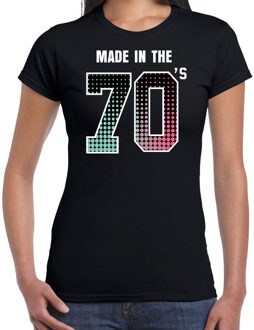 Bellatio Decorations Seventies feest t-shirt / shirt made in the 70s / Sarah - zwart - voor dames - dance kleding / 70s feest shirts / verjaardags shirts / outfit / 50 jaar S