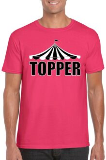 Bellatio Decorations Shirt Topper heren 2XL - Feestshirts Roze