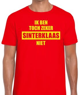 Bellatio Decorations Sint shirt rood Ik ben toch zeker Sinterklaas niet voor mannen 2XL (56)