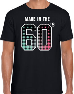 Bellatio Decorations Sixties feest t-shirt / shirt made in the 60s - zwart - voor heren -  60s feest shirts / verjaardags shirts / outfit / 60 jaar 2XL