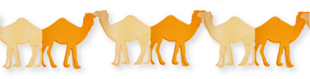 Bellatio Decorations Slinger 1001 nacht thema - met kamelen - 3 meter - papier - Arabisch - brandvertragend Multi