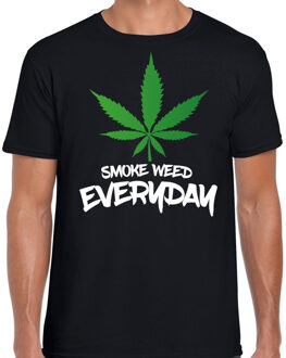 Bellatio Decorations Smoke weed everyday / drugs fun t-shirt zwart voor heren 2XL