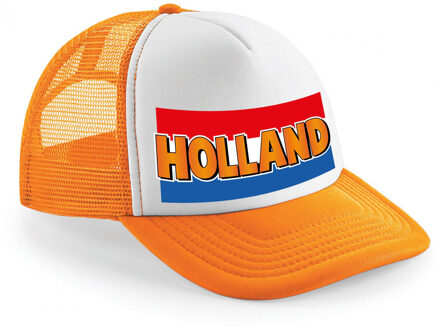 Bellatio Decorations snapback/cap - Holland - oranje - koningsdag/voetbal - Nederlandse vlag - Verkleedhoofddeksels