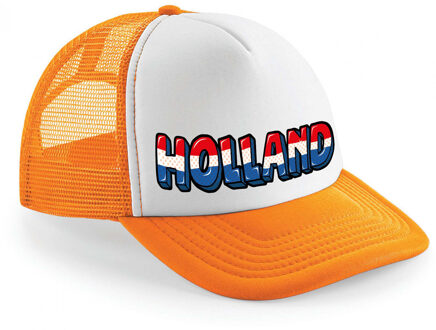 Bellatio Decorations snapback/cap - Holland - vlag - oranje - koningsdag/voetbal - Nederlandse vlag - Verkleedhoofddekse