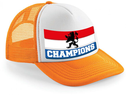 Bellatio Decorations snapback/cap - hollande vlag - champions - koningsdag/voetbal supporter - WK/EK - Verkleedhoofddeks Oranje