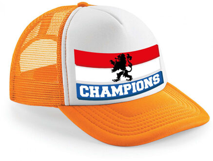 Bellatio Decorations Snapback/cap - hollande vlag - champions - oranje - koningsdag/voetbal supporter - WK/EK