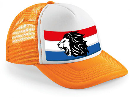 Bellatio Decorations snapback/cap - hollande vlag - leeuwen - oranje - koningsdag/voetbal - WK/EK - Verkleedhoofddeksels