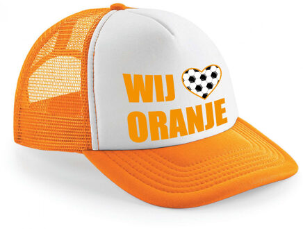 Bellatio Decorations snapback/cap - Wij hartje oranje - voetbal - supporter - Koningsdag - EK/WK - Verkleedhoofddeksels