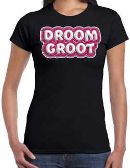 Bellatio Decorations Song T-shirt voor festival - droom groot - Europa - zwart - dames - Joost - fan 2XL