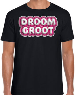 Bellatio Decorations Song T-shirt voor festival - droom groot - Europa - zwart - heren - Joost - supporter/fan shirt L