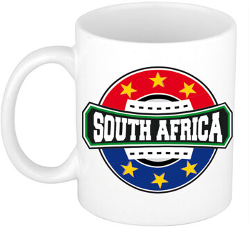 Bellatio Decorations South Africa / Zuid-Afrika logo supporters mok / beker 300 ml - feest mokken Multikleur