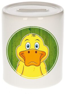 Bellatio Decorations Spaarpot met eenden print voor kids 9 cm