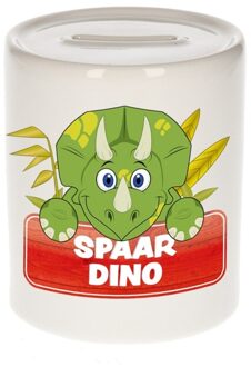 Bellatio Decorations Spaarpot van de spaar dino Spiky 9 cm - Spaarpotten Multikleur