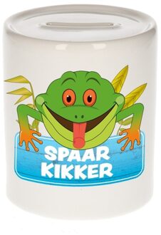Bellatio Decorations Spaarpot van de spaar kikker Plons 9 cm - Spaarpotten Multikleur