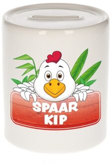 Bellatio Decorations Spaarpot van de spaar kip Chicky 9 cm - Spaarpotten Multikleur