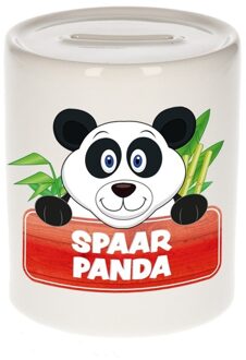 Bellatio Decorations Spaarpot van de spaar panda Pandy 9 cm - Spaarpotten Multikleur