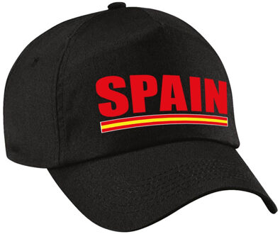 Bellatio Decorations Spain supporter pet / cap Spanje zwart kinderen