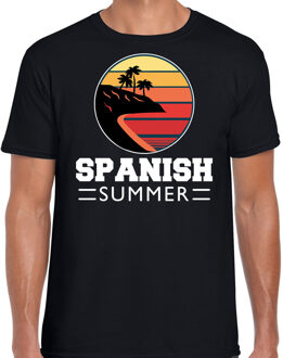 Bellatio Decorations Spanish zomer t-shirt / shirt Spanish summer zwart voor heren