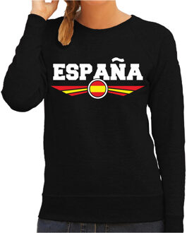 Bellatio Decorations Spanje / Espana landen sweater zwart dames 2XL