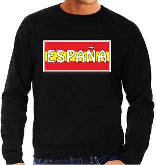 Bellatio Decorations Spanje / Espana landen sweater zwart heren 2XL