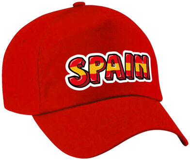 Bellatio Decorations Spanje landen voetbal pet rood volwassenen EK / WK