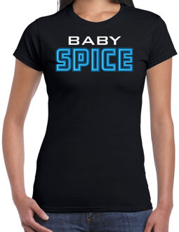 Bellatio Decorations spice girls t-shirt dames - baby spice - blauw - carnaval/90s party themafeest 2XL