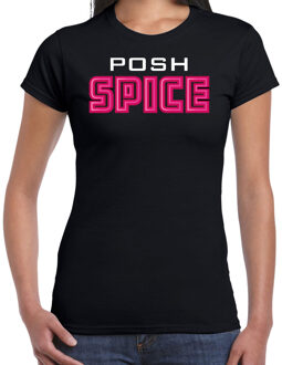 Bellatio Decorations Spicy girls t-shirt dames - posh spice - roze - carnaval/90s party themafeest L
