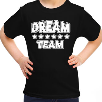 Bellatio Decorations Sport T-shirt jongens/meisjes - Dream team - zwart - sportdag - sportkleding voor kinderen S (122-128)