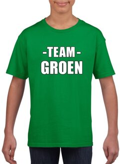 Bellatio Decorations Sportdag team groen shirt kinderen L (146-152)