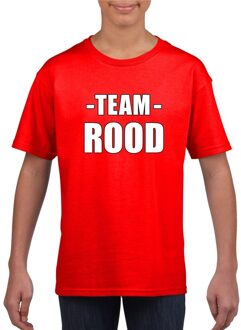 Bellatio Decorations Sportdag team rood shirt kinderen L (146-152)