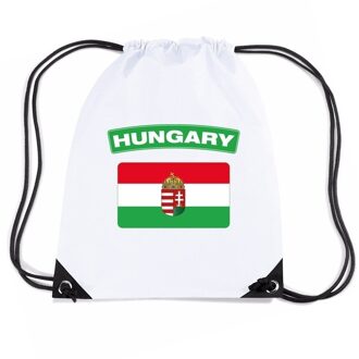 Bellatio Decorations Sporttas met trekkoord vlag Hongarije