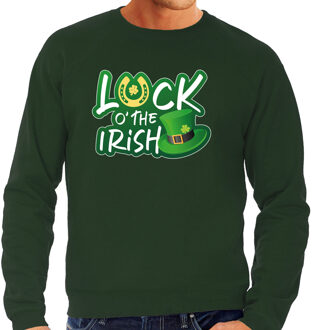 Bellatio Decorations St. Patricks day sweater / trui groen - heren - Luck of the Irish - Ierse feest kleding / outfit/ kostuum 2XL