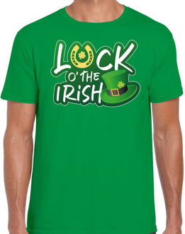 Bellatio Decorations St. Patricks day t-shirt groen voor heren - Luck of the Irish - Ierse feest kleding / outfit / kostuum 2XL