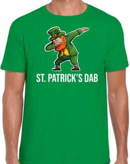 Bellatio Decorations St. Patricks day t-shirt groen voor heren - St. Patricks dab - Ierse feest kleding / outfit / kostuum 2XL