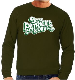 Bellatio Decorations St. Patricksday sweater - groen - voor heren - St Patrick's day kleding