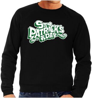 Bellatio Decorations St. Patricksday sweater zwart heren 2XL