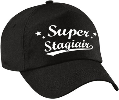 Bellatio Decorations Stagiair cadeau pet zwart voor heren - Verkleedhoofddeksels