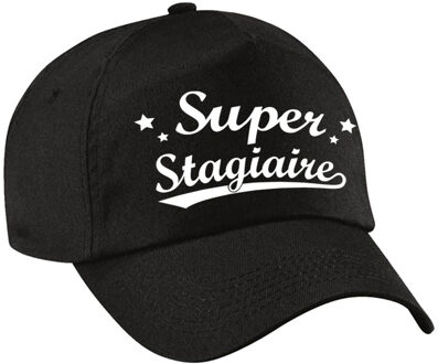 Bellatio Decorations Stagiaire cadeau pet zwart voor dames - Verkleedhoofddeksels