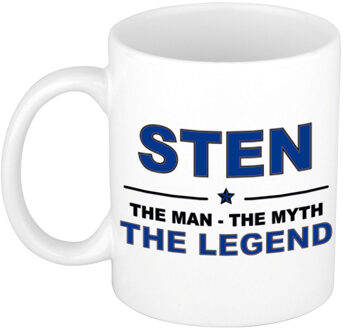 Bellatio Decorations Sten The man, The myth the legend pensioen cadeau mok/beker 300 ml