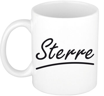 Bellatio Decorations Sterre voornaam kado beker / mok sierlijke letters - gepersonaliseerde mok met naam - Naam mokken Multikleur