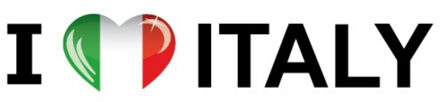 Bellatio Decorations Sticker - I love Italy - 19 x 4 cm - Italie - landenthema