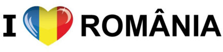 Bellatio Decorations Sticker - I love Romania - 19 x 4 cm - Romenie - landenthema Multi