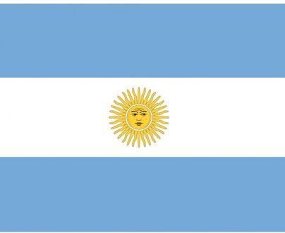 Bellatio Decorations Stickers van de Argentijnse vlag