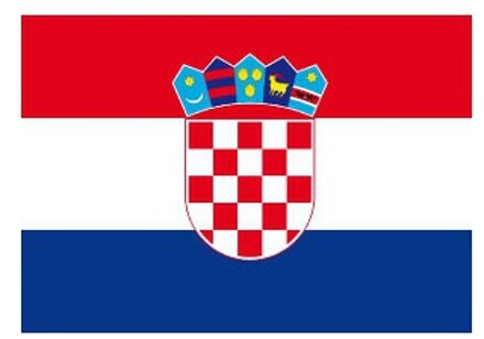Bellatio Decorations Stickers van de Kroatische vlag